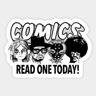 Comics Read One Today (Kayfabe Edit.) Sticker